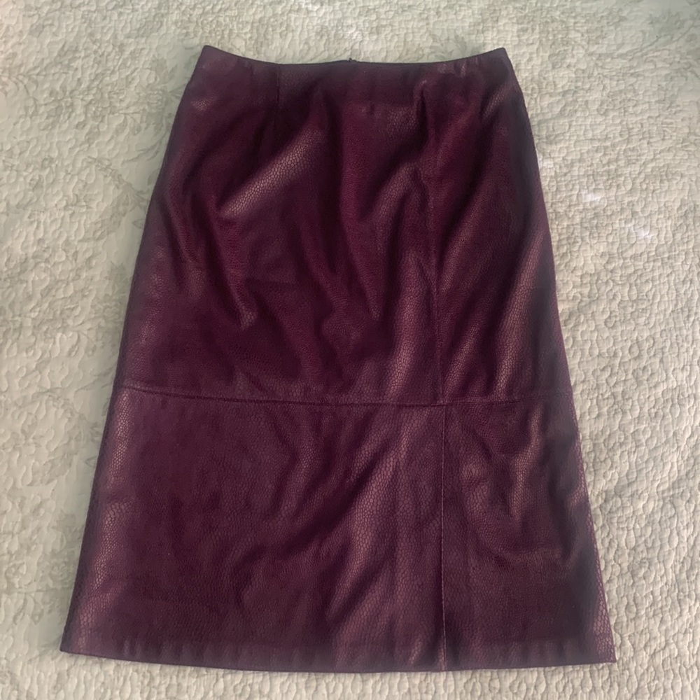 Ruby Rd. Purple Pencil Skirt